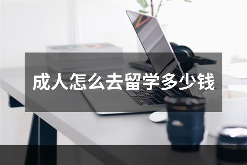 成人怎么去留学多少钱