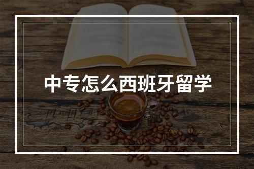 中专怎么西班牙留学