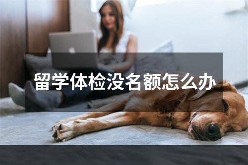 留学体检没名额怎么办