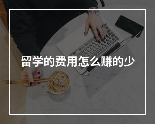 留学的费用怎么赚的少