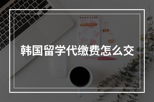 韩国留学代缴费怎么交