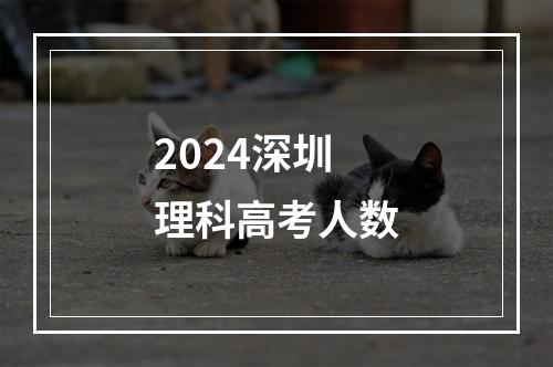 2024深圳理科高考人数