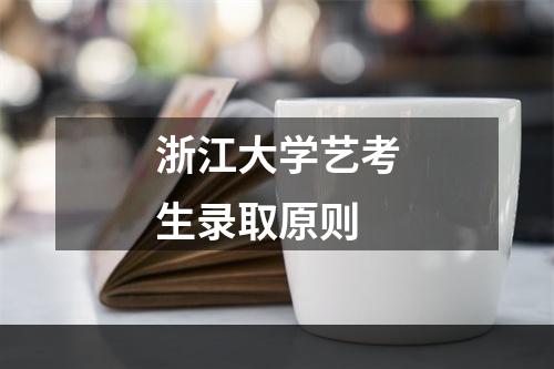 浙江大学艺考生录取原则