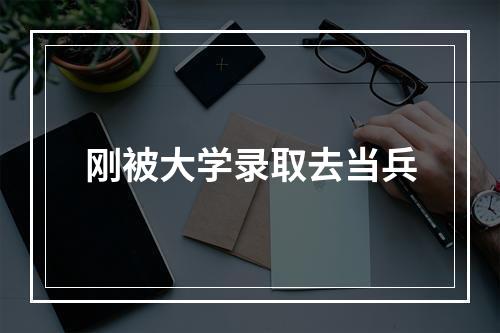 刚被大学录取去当兵