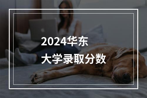 2024华东大学录取分数