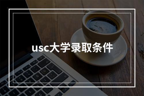 usc大学录取条件