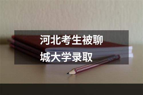 河北考生被聊城大学录取