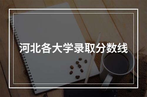 河北各大学录取分数线