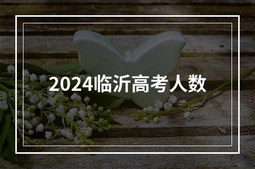 2024临沂高考人数