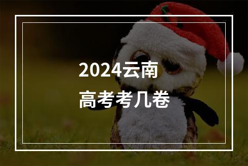 2024云南高考考几卷