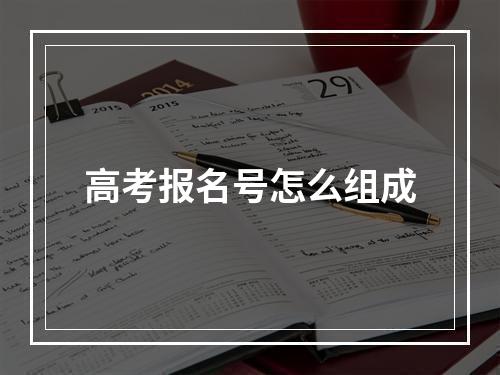 高考报名号怎么组成