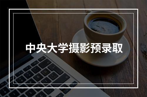 中央大学摄影预录取