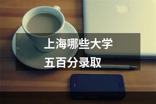 上海哪些大学五百分录取