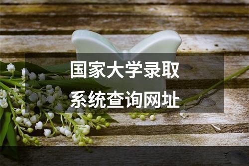 国家大学录取系统查询网址