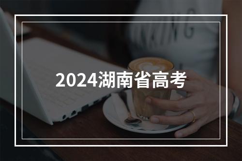 2024湖南省高考