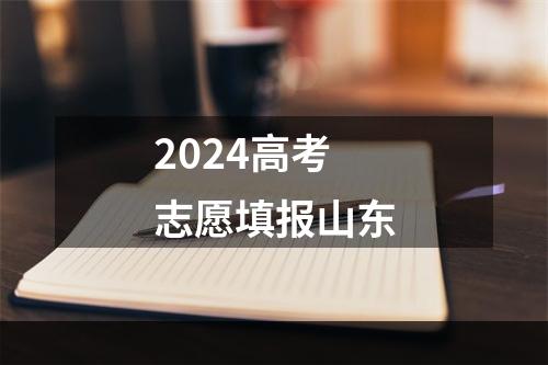 2024高考志愿填报山东