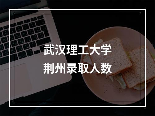 武汉理工大学荆州录取人数