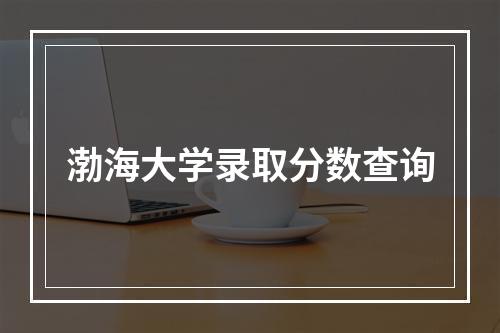 渤海大学录取分数查询