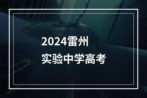 2024雷州实验中学高考