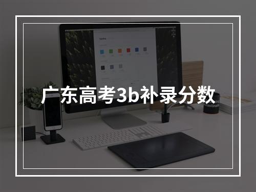 广东高考3b补录分数