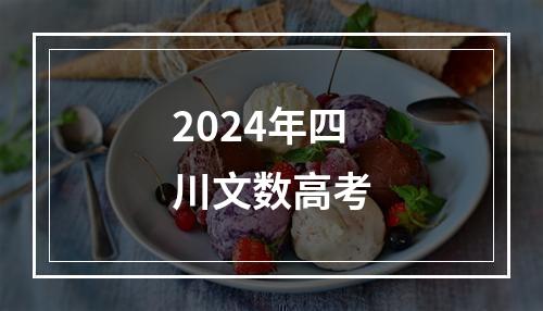 2024年四川文数高考