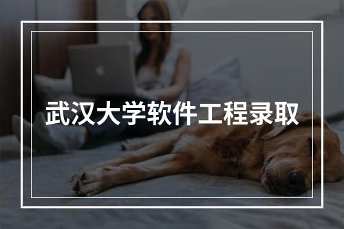 武汉大学软件工程录取