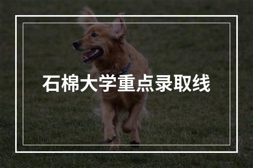 石棉大学重点录取线