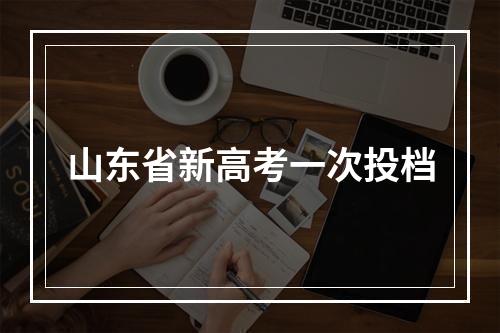 山东省新高考一次投档