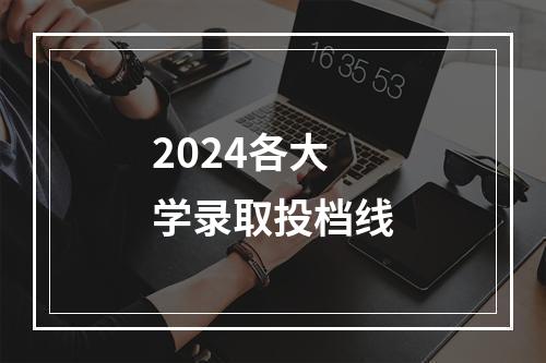 2024各大学录取投档线