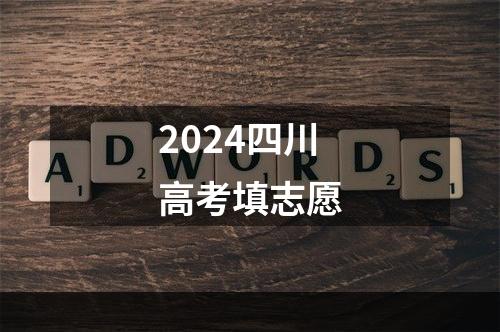 2024四川高考填志愿