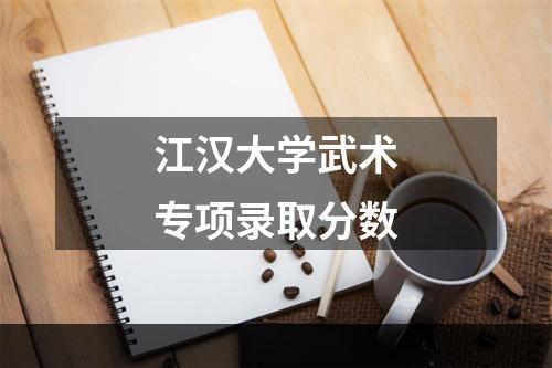 江汉大学武术专项录取分数