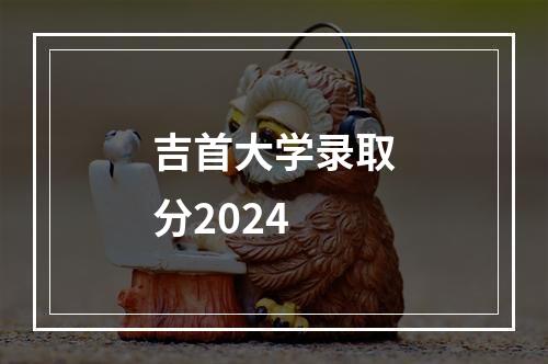 吉首大学录取分2024