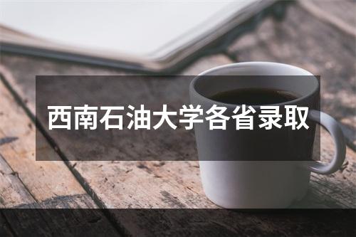 西南石油大学各省录取