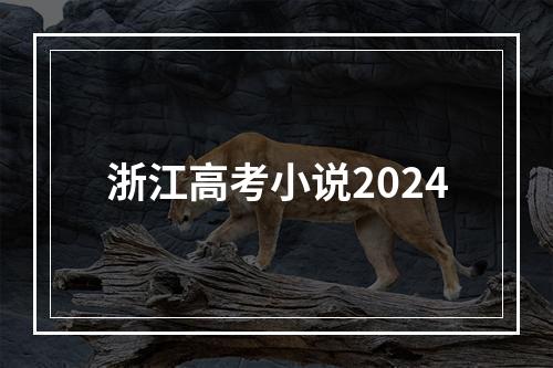 浙江高考小说2024