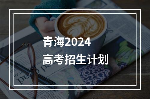 青海2024高考招生计划