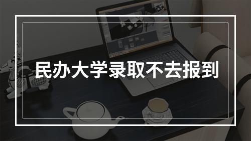 民办大学录取不去报到