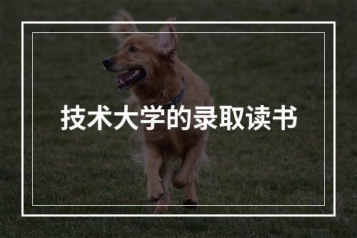 技术大学的录取读书