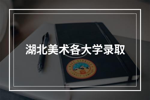 湖北美术各大学录取