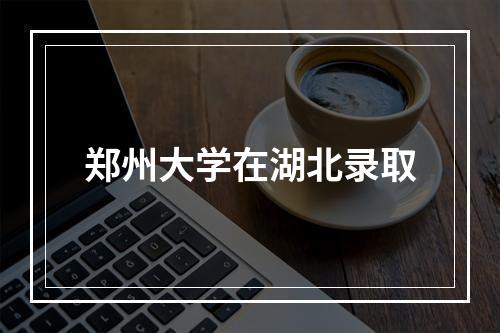 郑州大学在湖北录取