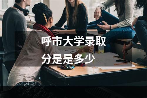 呼市大学录取分是是多少