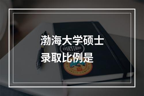 渤海大学硕士录取比例是