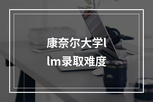 康奈尔大学llm录取难度