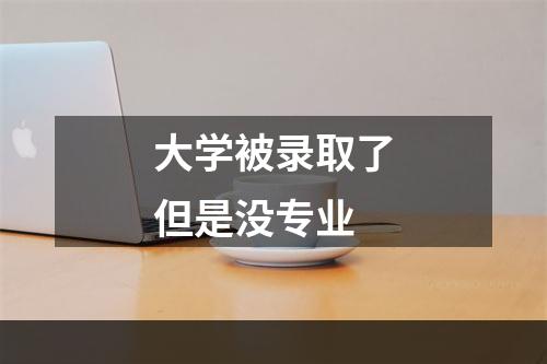 大学被录取了但是没专业