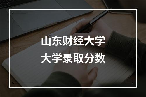 山东财经大学大学录取分数