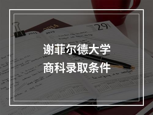 谢菲尔德大学商科录取条件