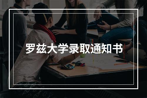 罗兹大学录取通知书