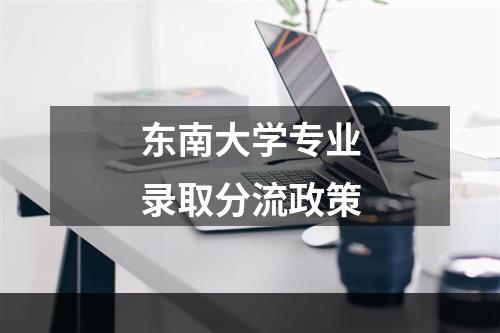 东南大学专业录取分流政策