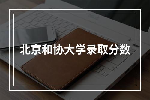 北京和协大学录取分数