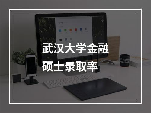 武汉大学金融硕士录取率