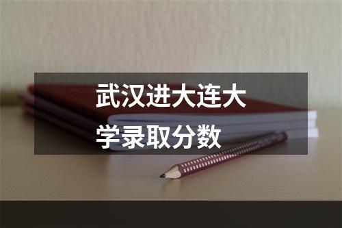 武汉进大连大学录取分数